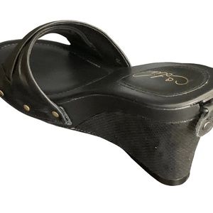 LIA Footwear- Toni Wedge- With Interchangeable Strap
